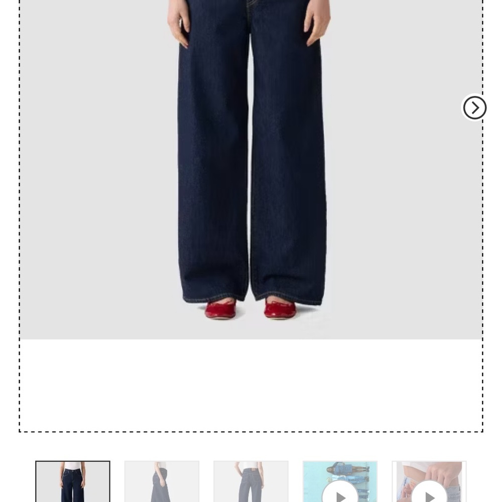 Levi's Dark Blue Flare Jeans